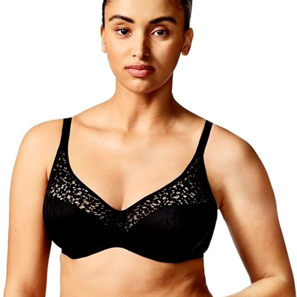 Chantelle Norah 13F10 Seamless Underwire Bra 38DD 38E Black ✨NWT